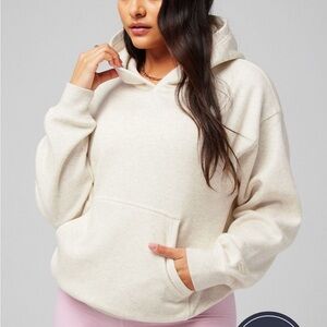 Fabletics Cozy Fleece Cream Hoodie